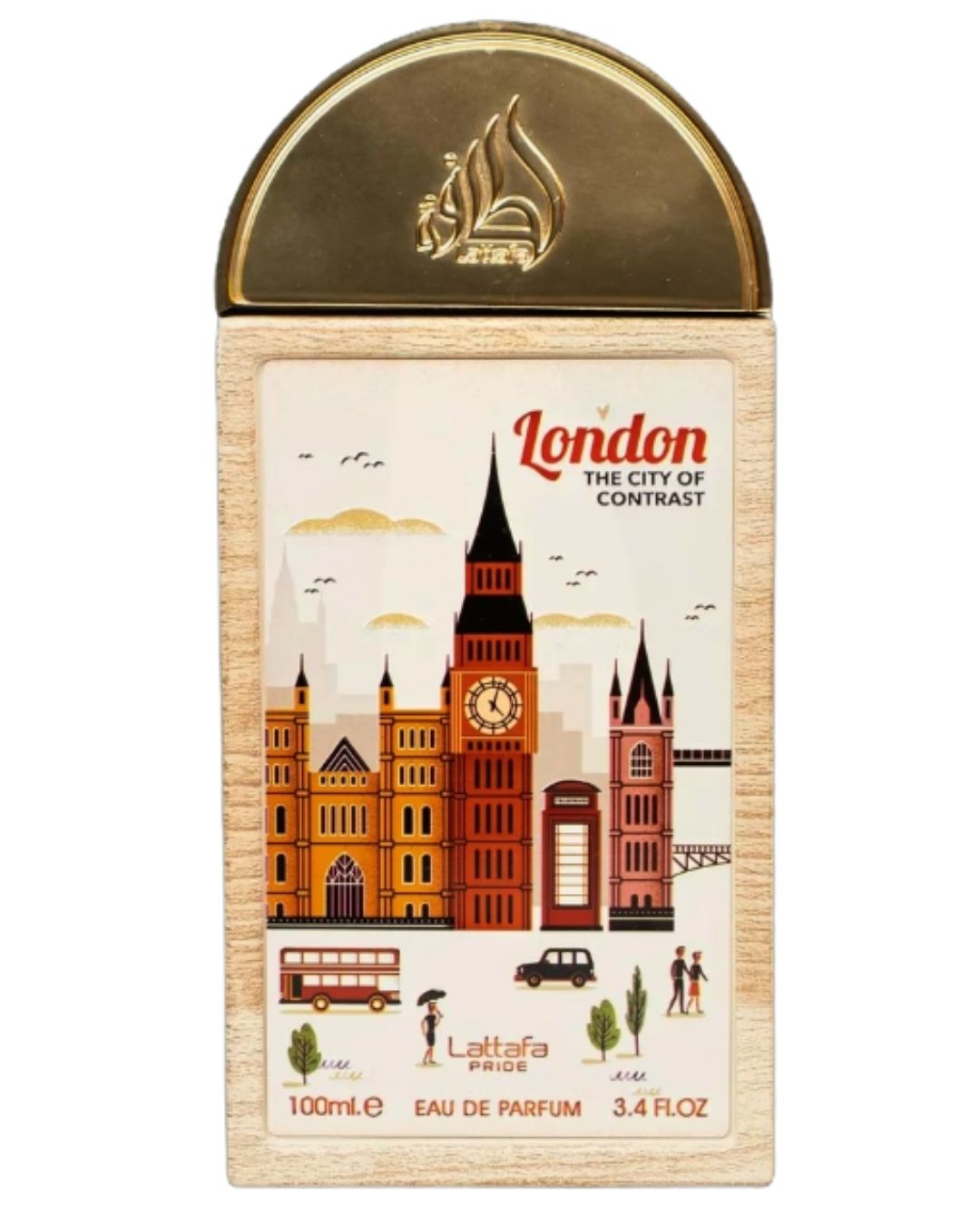 London The City of Contrast de Lattafa — perfume árabe decant Limbiq Scents