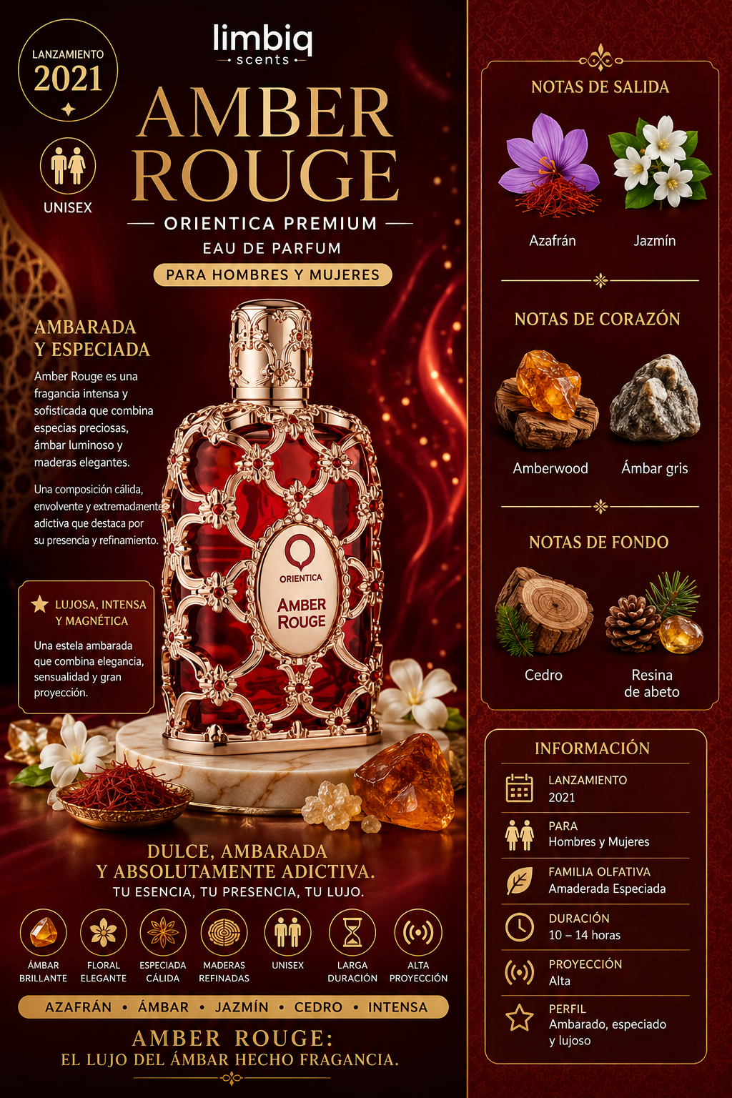 Amber Rouge EDP Orientica Premium