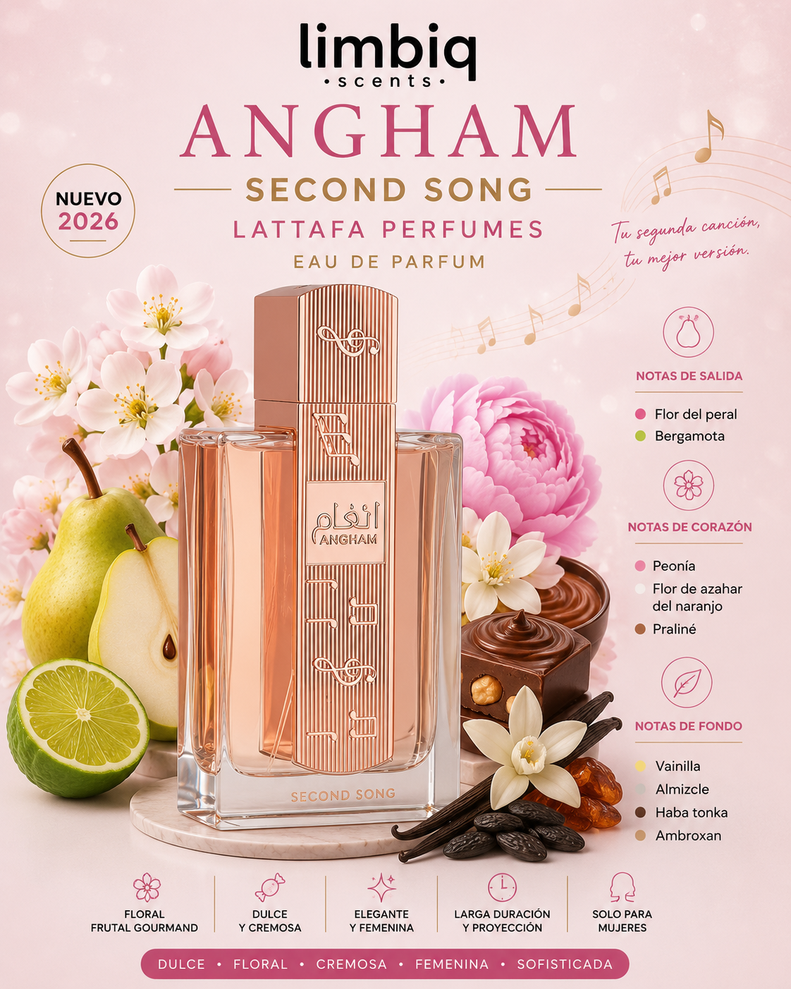 Angham Second Song EDP Lattafa