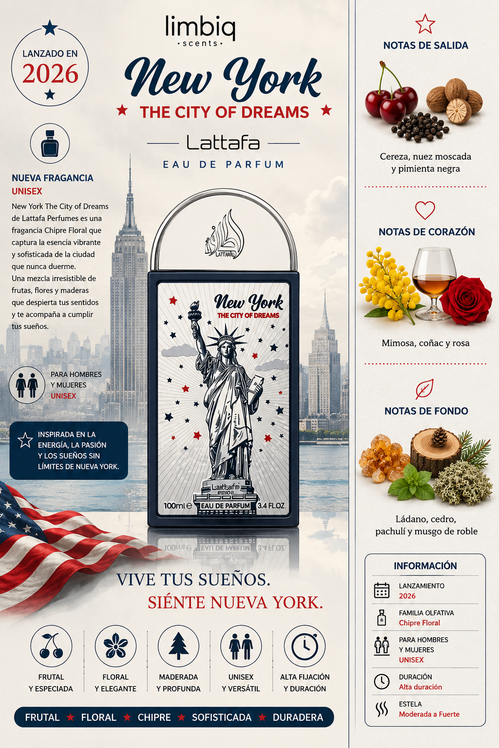 New York City of Dreams 100ml. EDP Lattafa