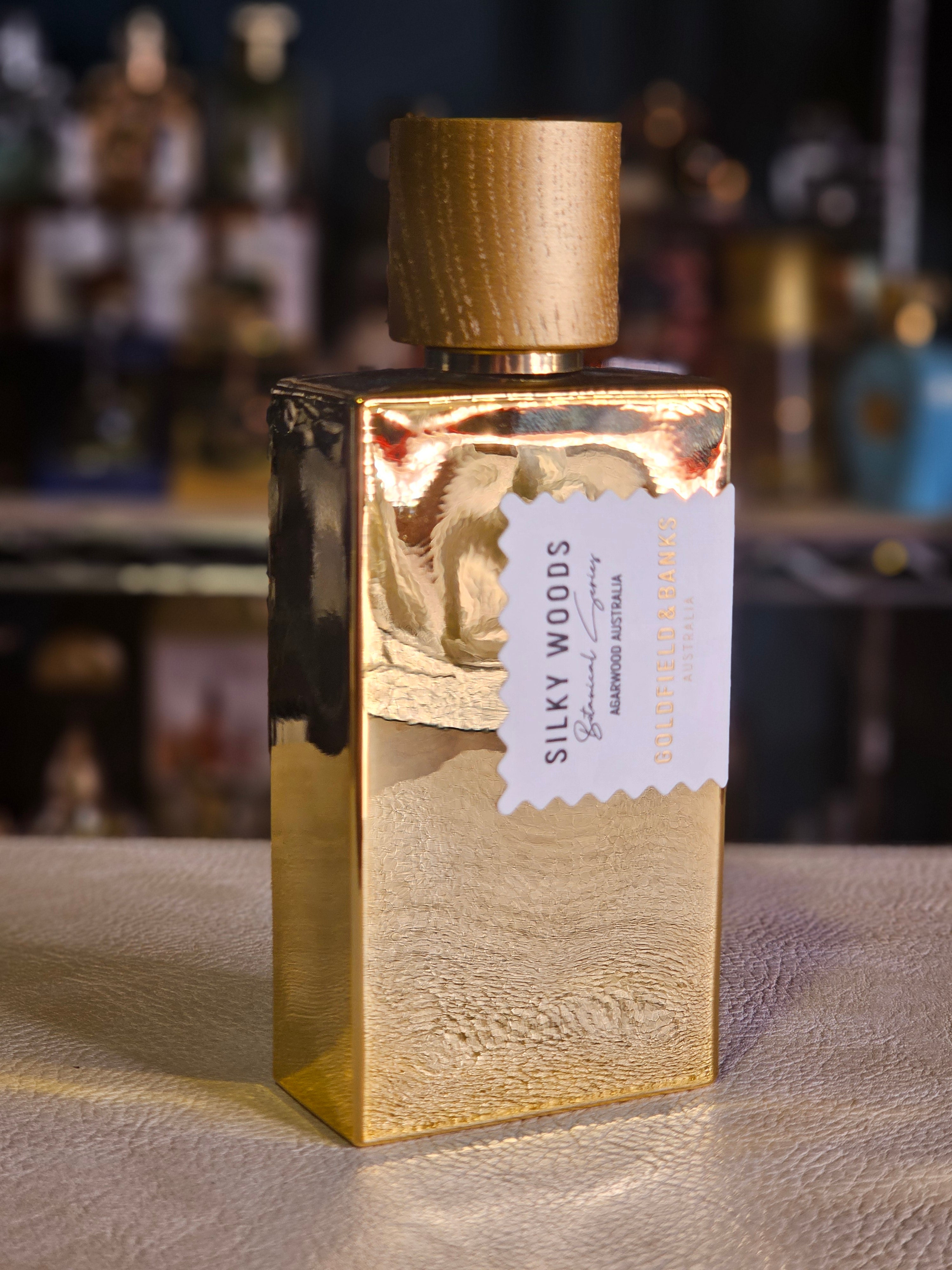 Silky Woods de Goldfield & Banks — presentación y empaque Limbiq Scents