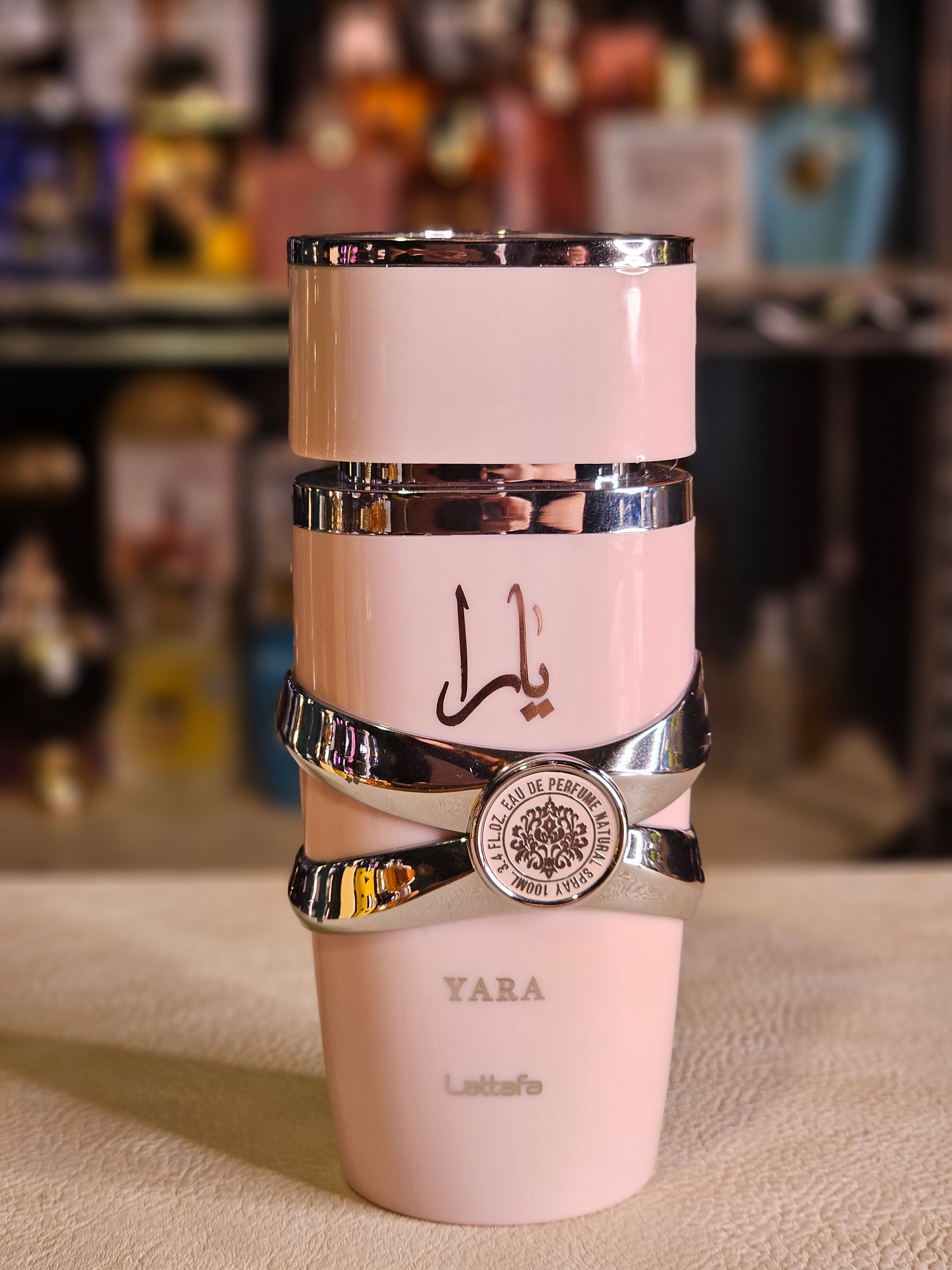 Yara de Lattafa — presentación y empaque Limbiq Scents