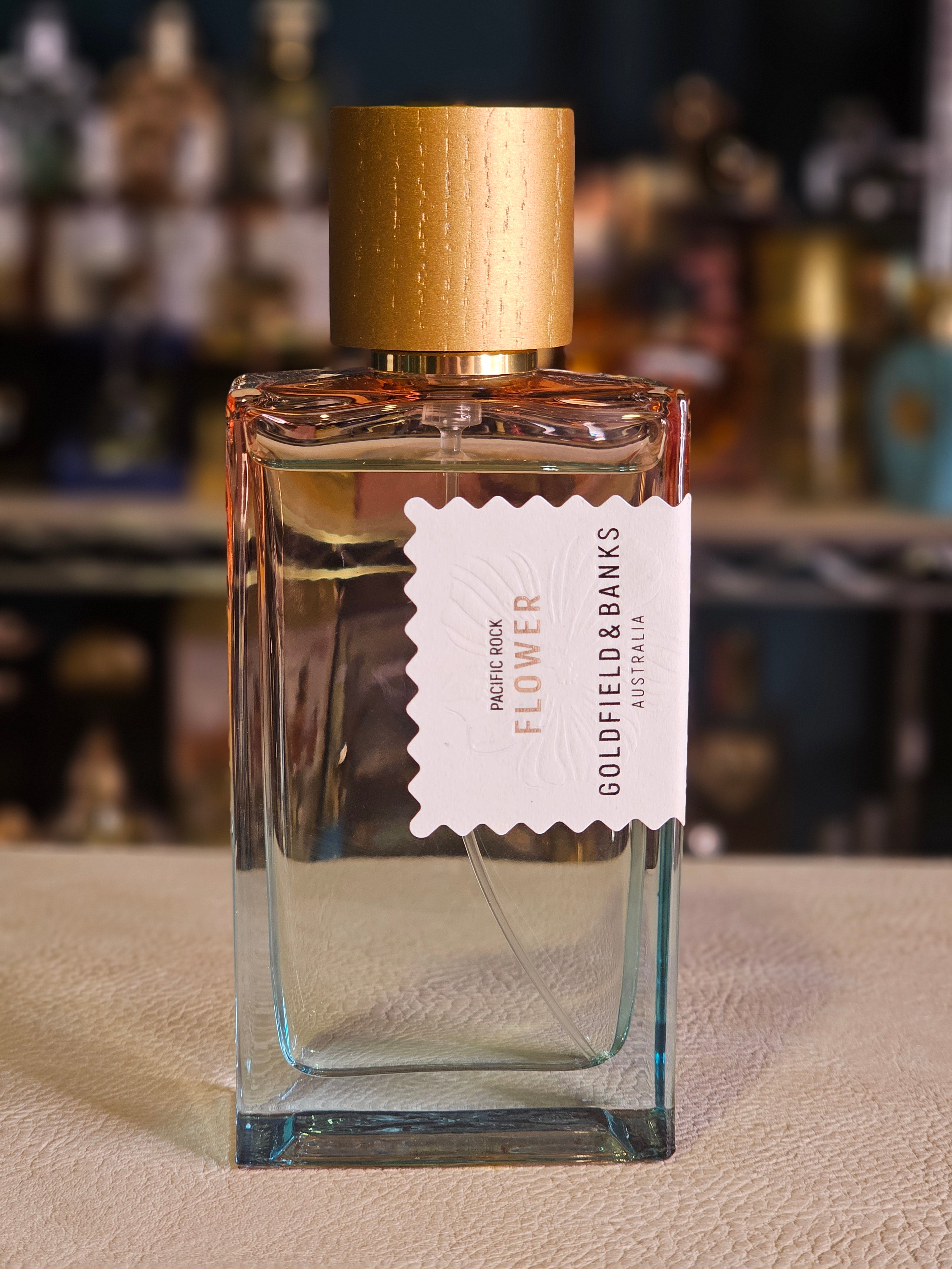 Pacific Rock Flower de Goldfield & Banks — presentación y empaque Limbiq Scents