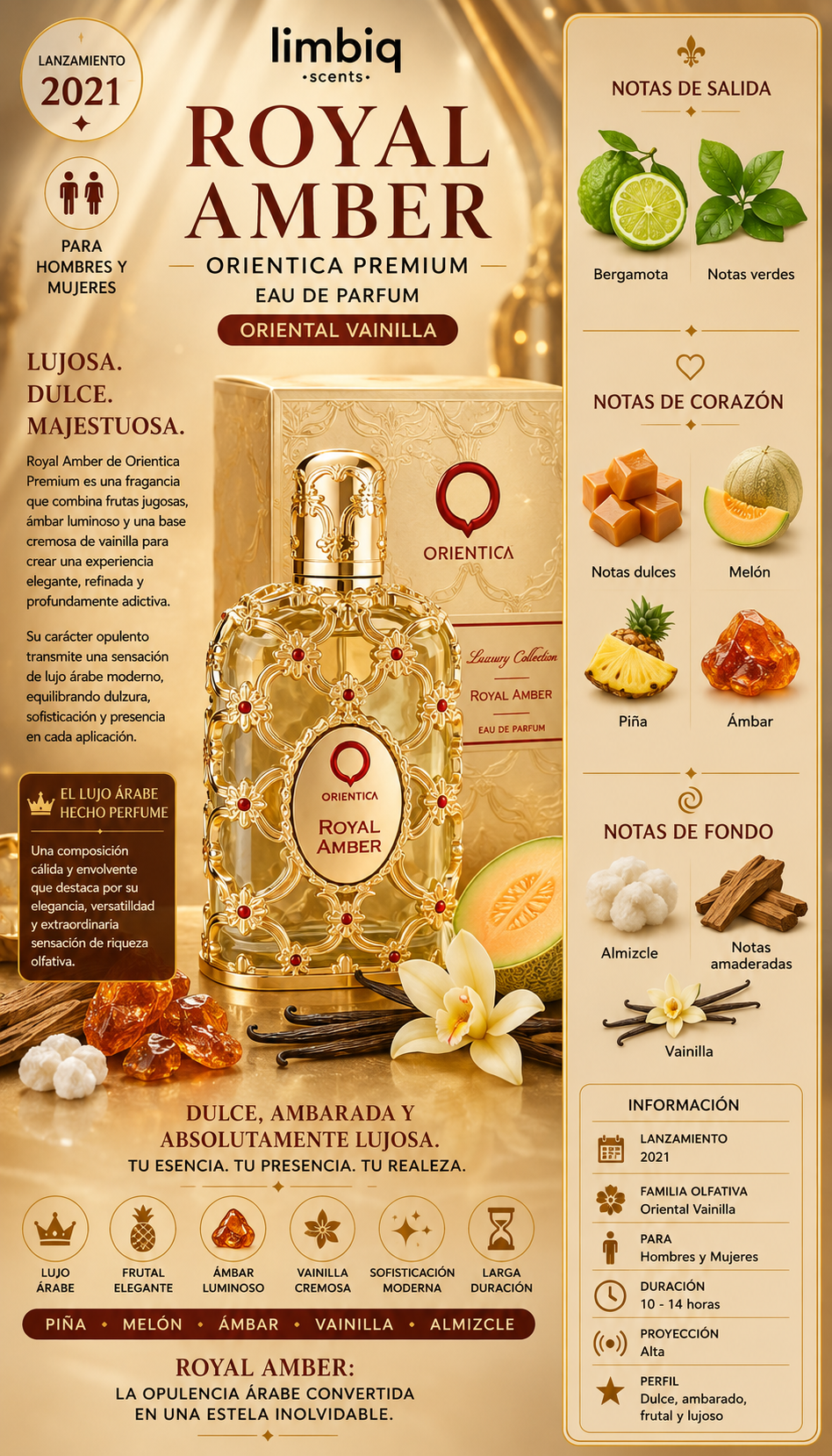 Royal Amber EDP Orientica Premium