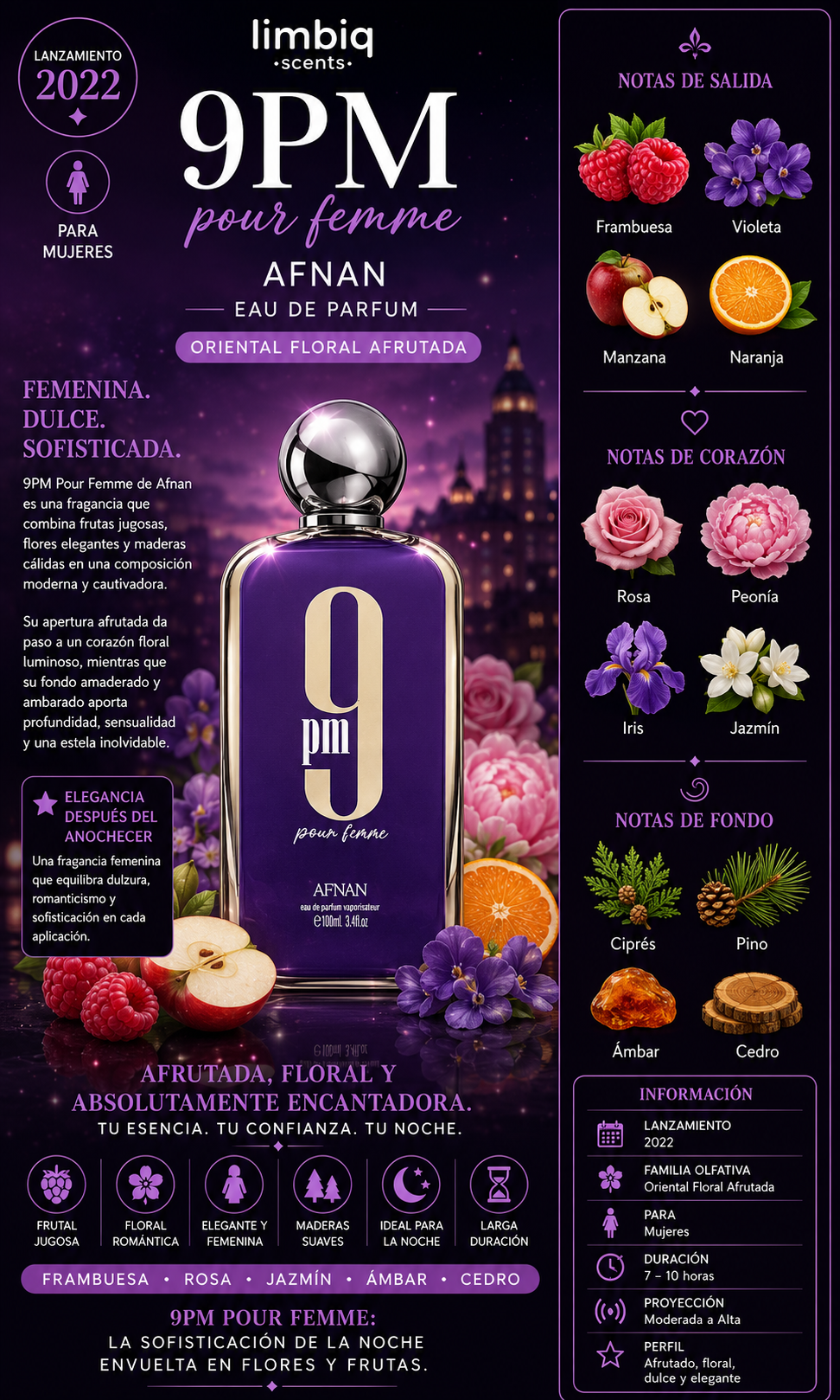 9 pm para mujer Afnan
