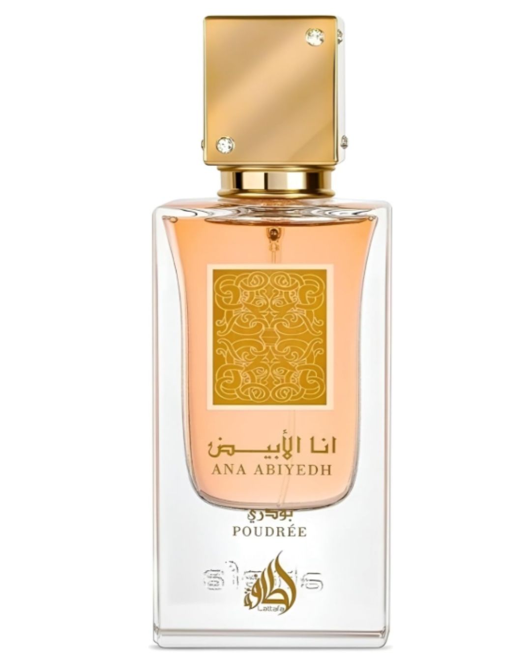 Ana Abiyedh Poudrée de Lattafa — perfume árabe decant Limbiq Scents