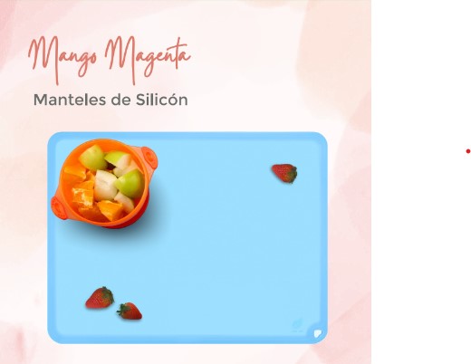 Kit de 2 manteles individuales de silicona para niños