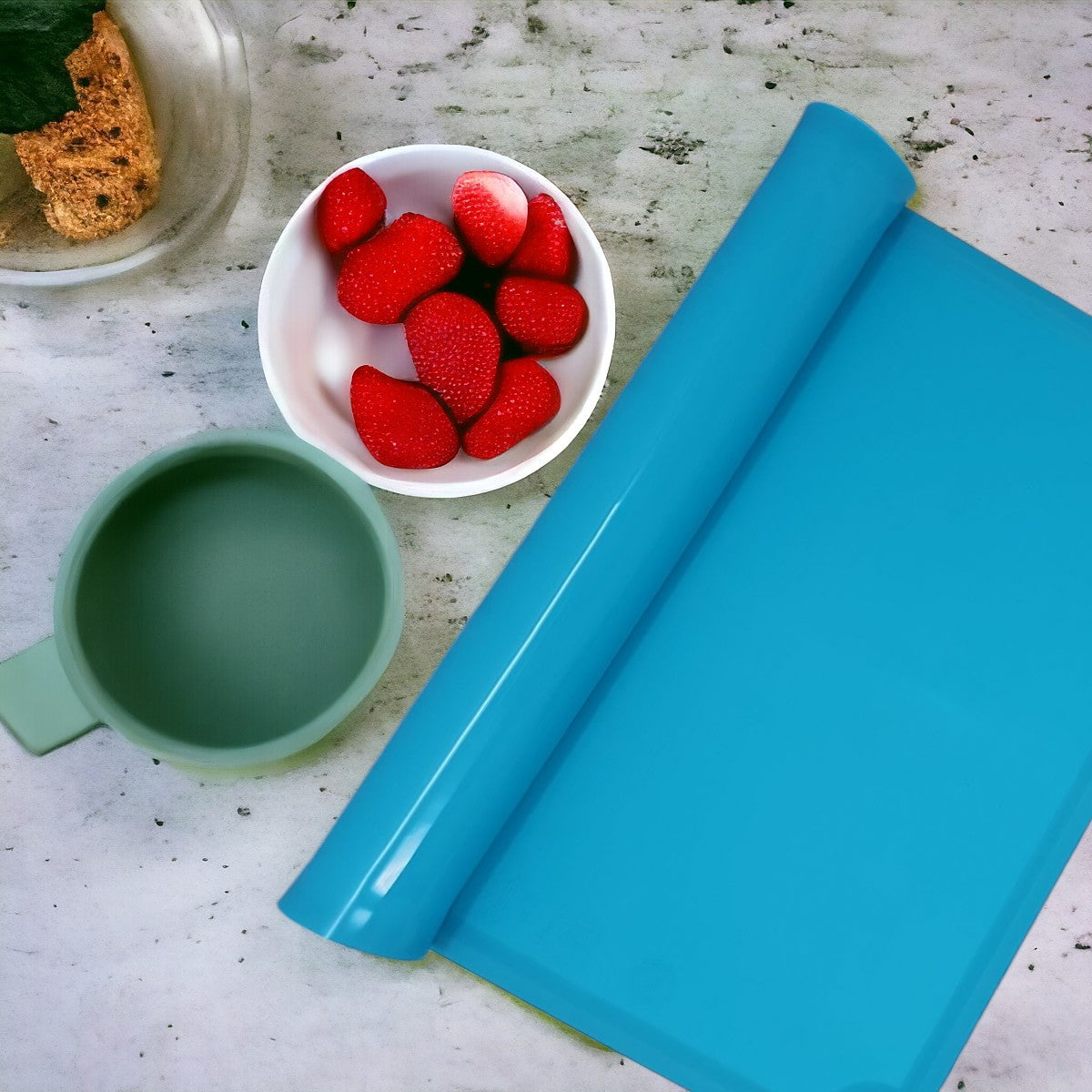 Kit de 2 manteles individuales de silicona para niños