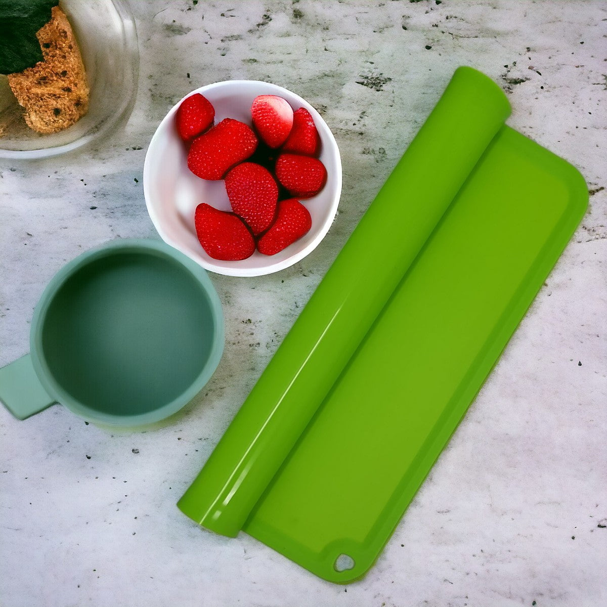 Kit de 2 manteles individuales de silicona para niños