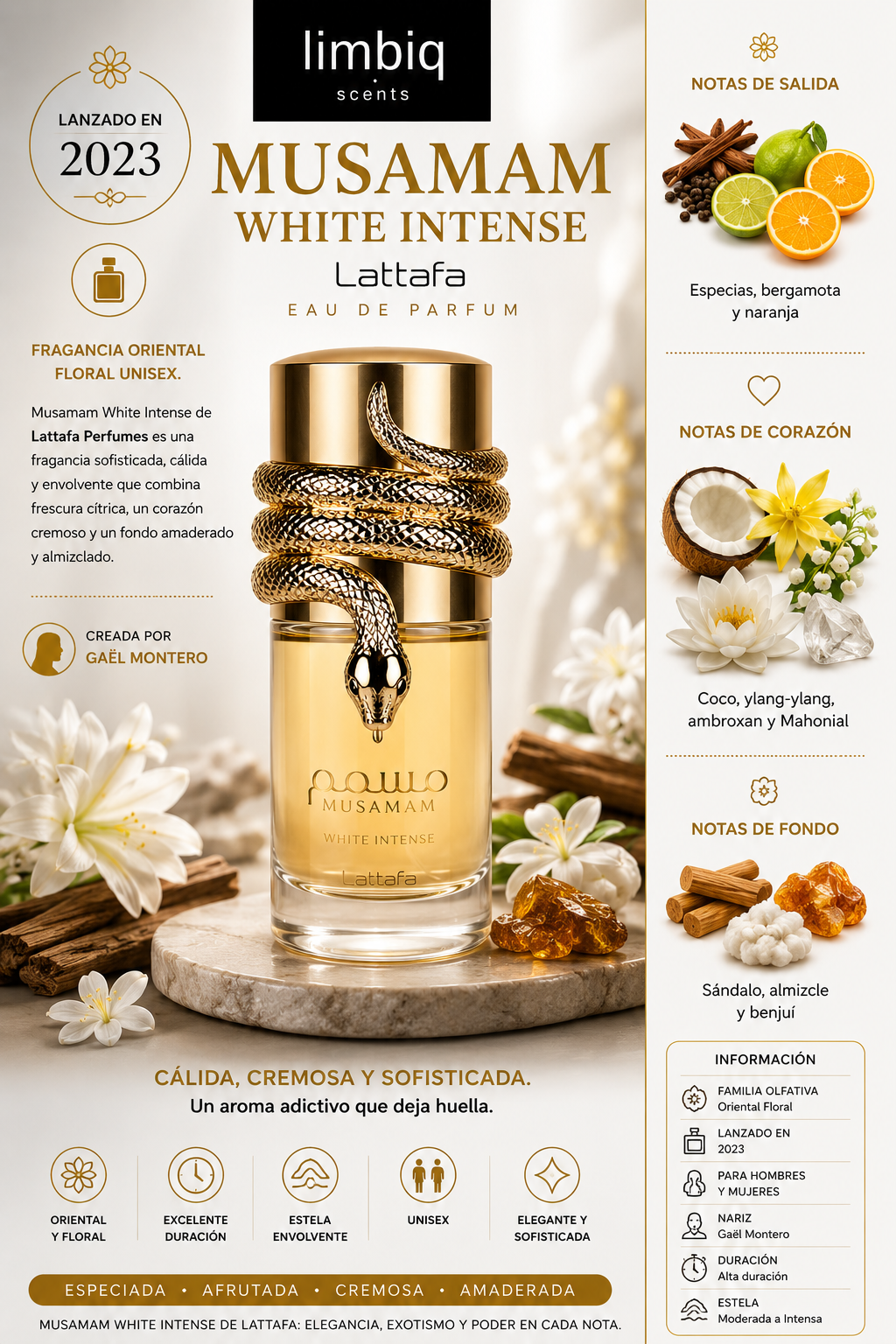 Musamam White Intense 100 ml. EDP Lattafa