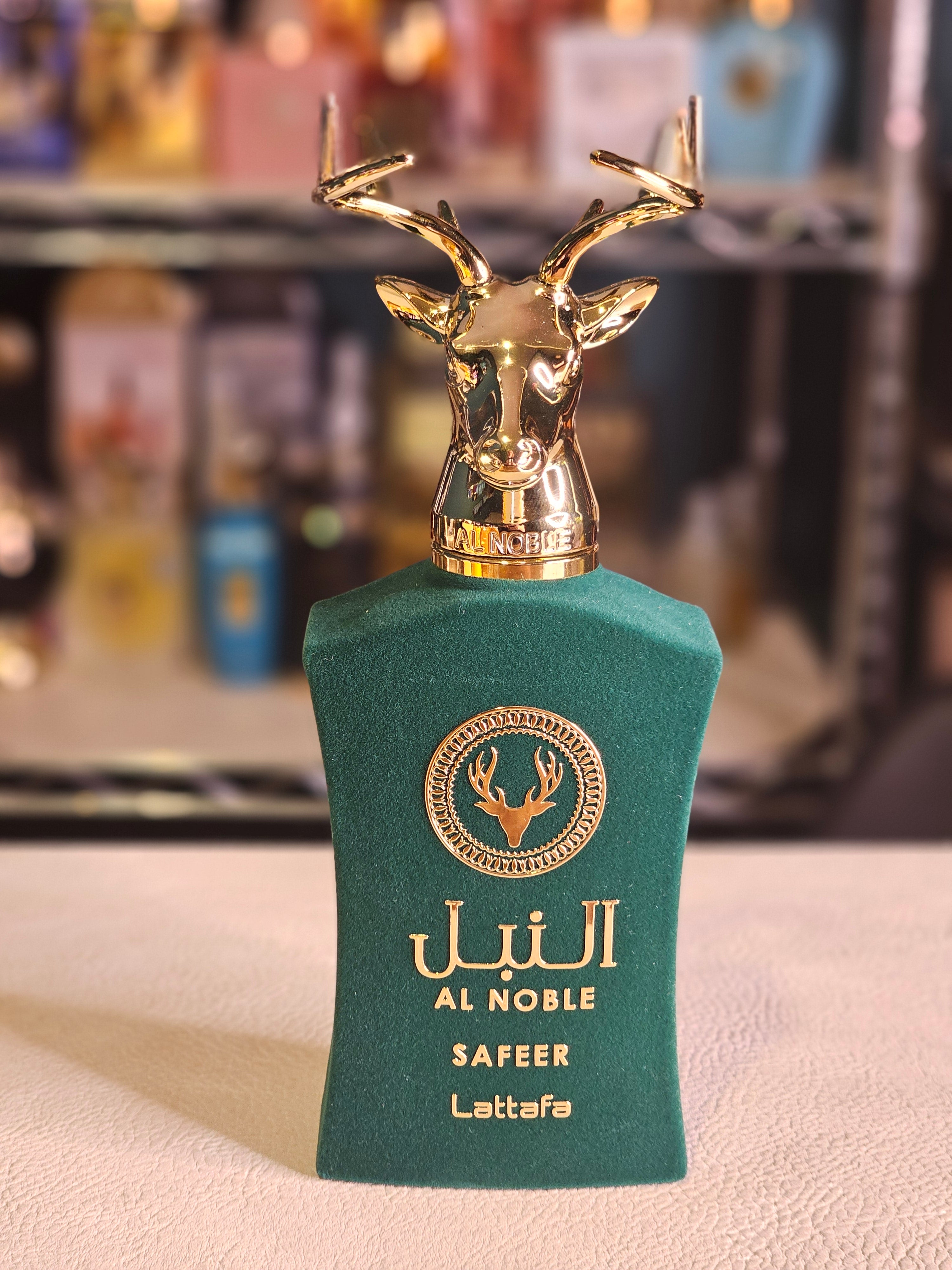 Al Noble Safeer de Lattafa — presentación y empaque Limbiq Scents