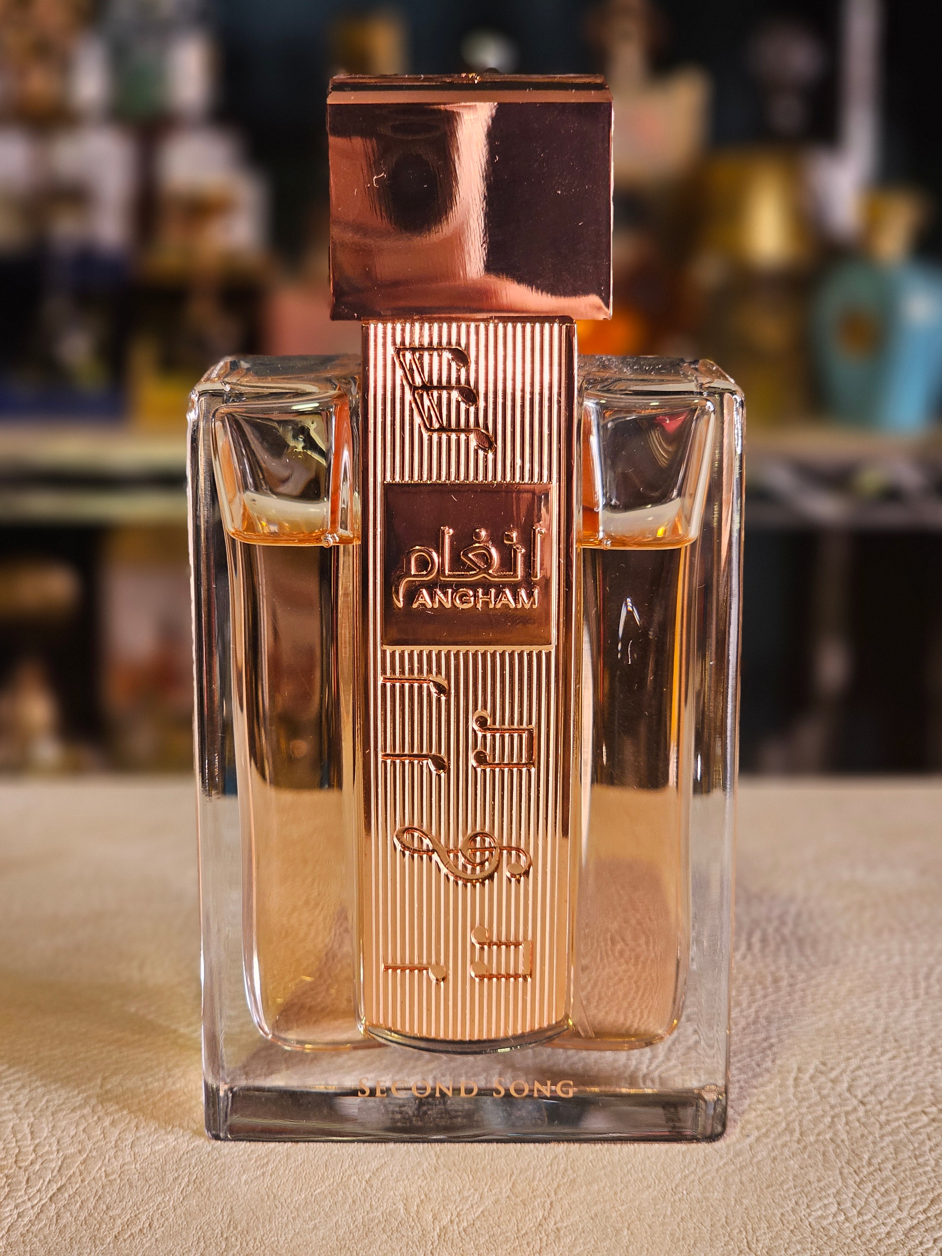 Angham Second Song de Lattafa — presentación y empaque Limbiq Scents
