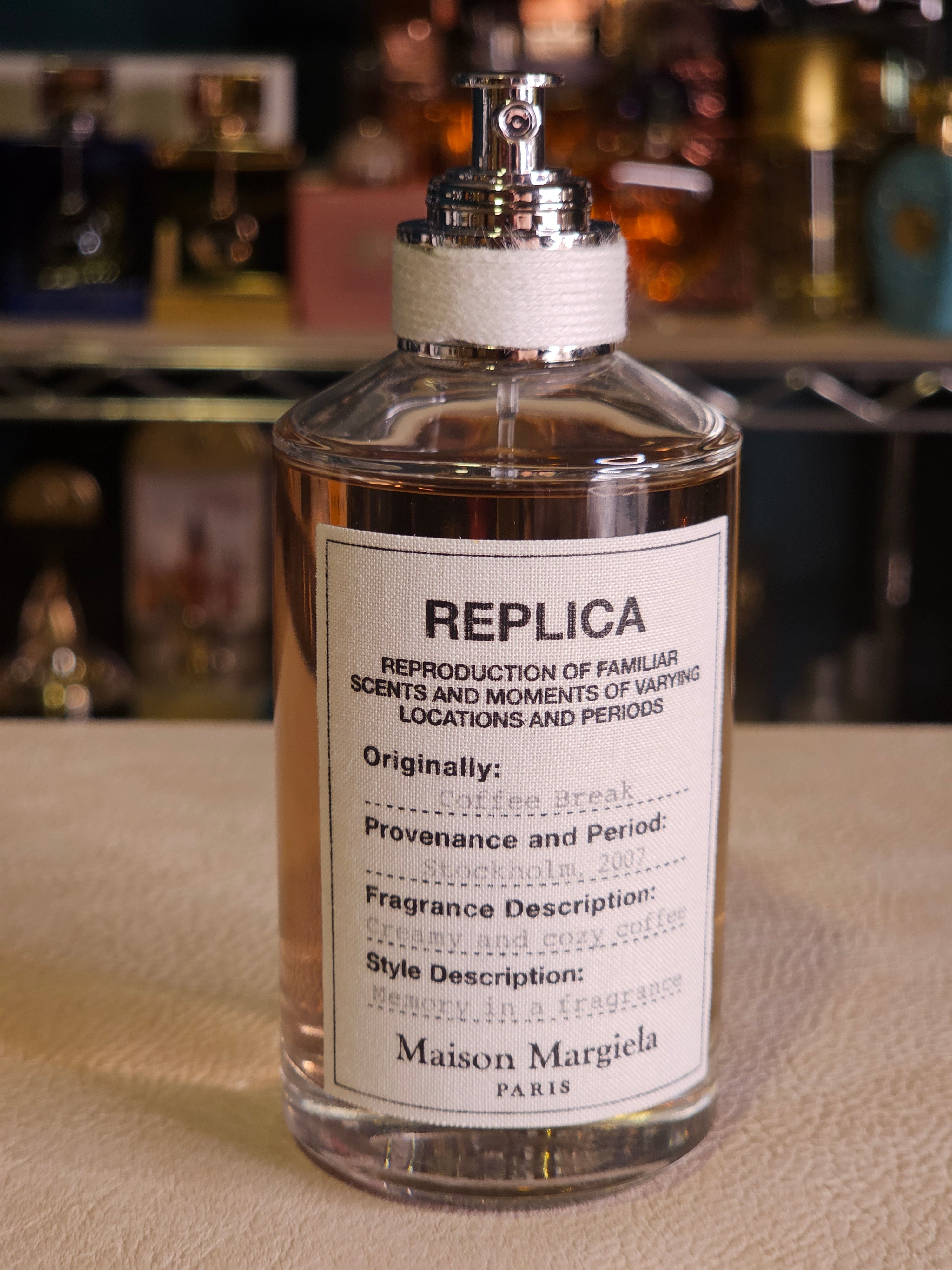 Coffee Break de Maison Margiela Replica — presentación y empaque Limbiq Scents